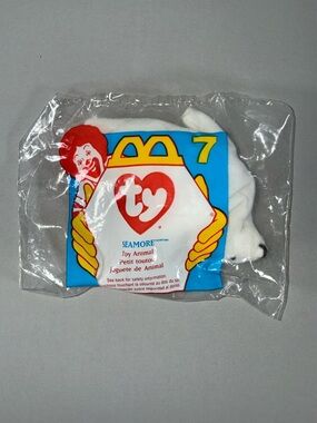 TY Beanie Baby Seamore the Seal #7 – 1996 McDonald’s Happy Meal Toy Vintage